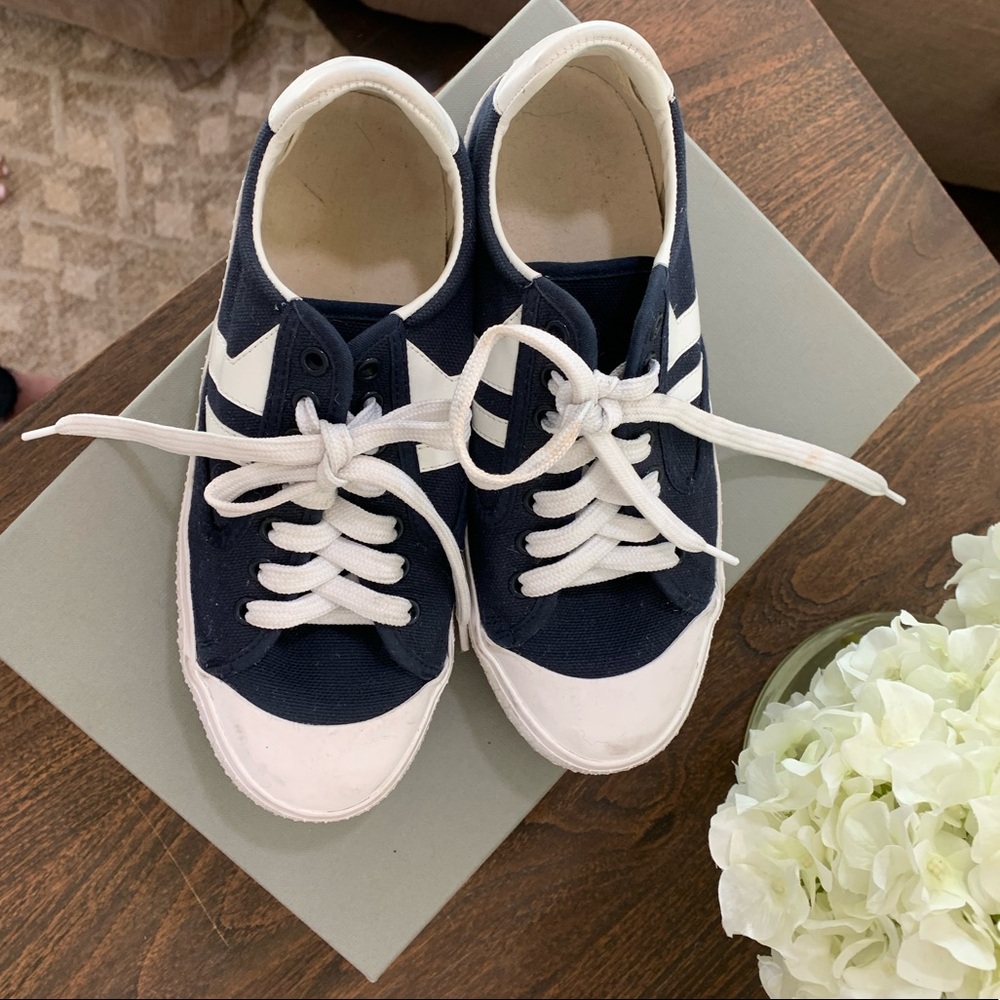 CELINE canvas navy sneakers 37 made in Spain